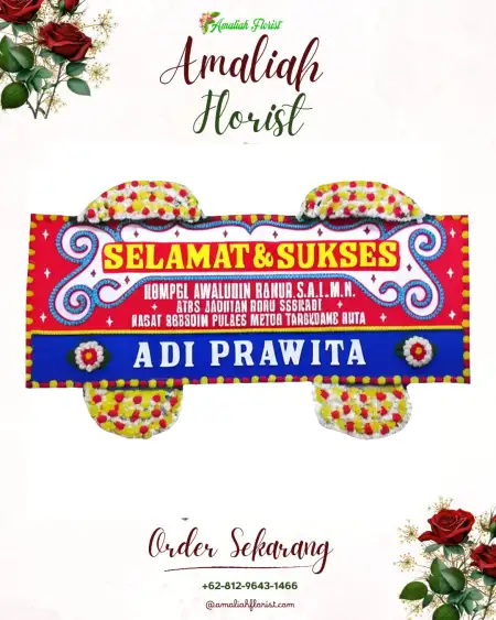 Papan Bunga Ucapan Selamat Sooko